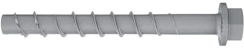 Fischer Betonschrauben ohne Dübel Ultracut FBS II 8x80 Sechskantkopf US - Ankerschrauben - robuste schwerlast Schrauben für Beton, Stahl verzinkt - 50 Stück