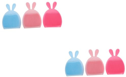 minkissy 2 Sets Baby-badebürste in Cartoon-form für Kinder Hautpflege Duschbürste Massage Weiches Silikon Einfach Zu Verwenden 3 Stück