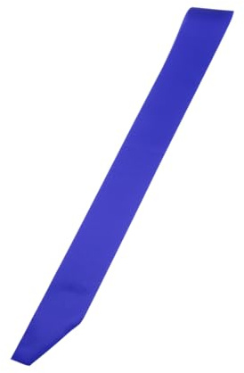 PATIKIL 160 cm x 10 cm tomt satinband, gör-det-själv enkelt skärp bal drottning skärp festtillbehör för examensfest bröllop bankett halloween dekorationer, blå