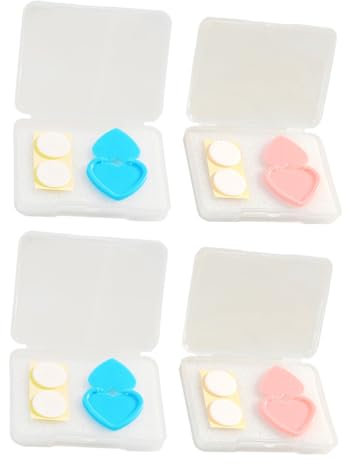HOODANCOS 8 Stk Knopfabdeckung Lichtschalterabdeckung Tastenabdeckung für das Lichtpad Zubehör Herzform Schalterabdeckung Blaue Schalterabdeckung Diamond-Art-Cover Herzschutz Plastik