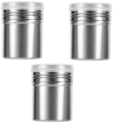 Mikinona 6pcs Flour Sieve Strainer Sugar Pepper Shaker Seasoning Shaker for Kitchen