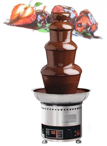 Chocolate Fountain Melting Tower, 4-7 Tiers Electric Chocolate Fountain, Stainless Steel Fondue Waterfall Melting Machine, Commercial Chocolate Fountain,4tiers
