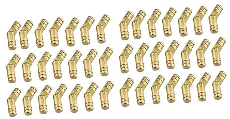 Gadpiparty Lot de 2 Charnières Automatiques pour Boîte à Bijoux 20 Mm Cylindriques en Cuivre à Fermeture Automatique Lisses Faciles à Installer Silencieuses 50 Pièces