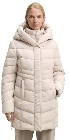 TOM TAILOR Damen Puffer-Mantel im 2-in-1-Look