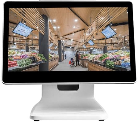 Écran de caisses enregistreuses électroniques de 15,6 pouces, écran de caisse enregistreuse POS pour petites entreprises, SSD 64 Go N2930 DDR3 4 Go, pour commerce de détail/restaurant