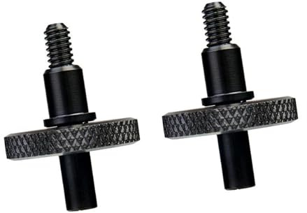 Violins Tillbehör 1/2 Storlek Lönn Justerbar Kontrabas Bridge Skruvar Violin Delar(2pcs Black)