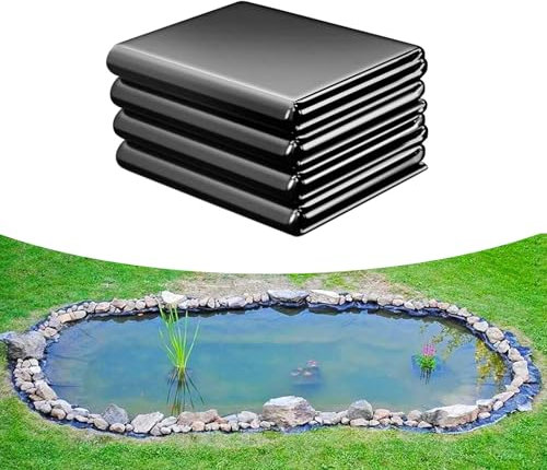 Forro impermeable duradero para fuentes, cascadas y estanques preformados, 7 x 13 m, resistente a pinchazos y fácil de cortar