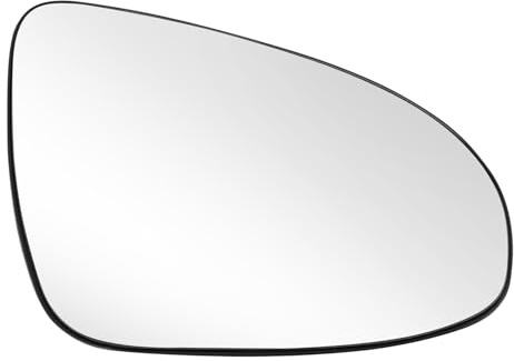 Heated Wing Mirror Glass Driver Side, 1612467680 1612467780 Right Wind Mirror Glass with Backing Plate Compatible with Citroen C1, Peugeot 108, Toyota Aygo, Verso 2014-2022