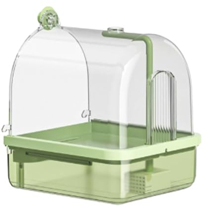 Vasche Per Uccelli In Gabbia,Vasca Da Bagno Interna Per Uccelli | Vasca Automatica Resistente Ai Morsi Con Doppia Modalità Supporto Gioco Per Allevamento Viaggio Esposizione Esterna Voliera