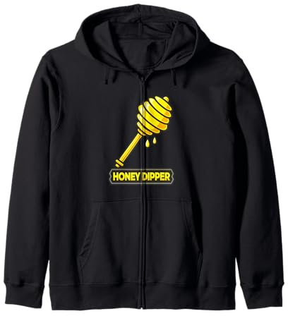 Cuillère à miel éclatante avec motif de miel Sweat à Capuche