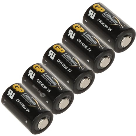 SIMPLETEK - 5 piles au lithium non rechargeables CR2 3 V 900 mAh pour détecteurs de fumée et caméras