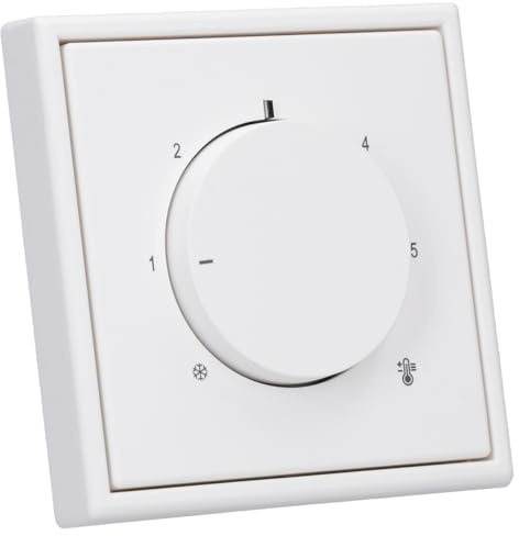 JUNG Serie LS Set RTR230 Raumthermostat 230 V Öffner Schneeweiß Matt