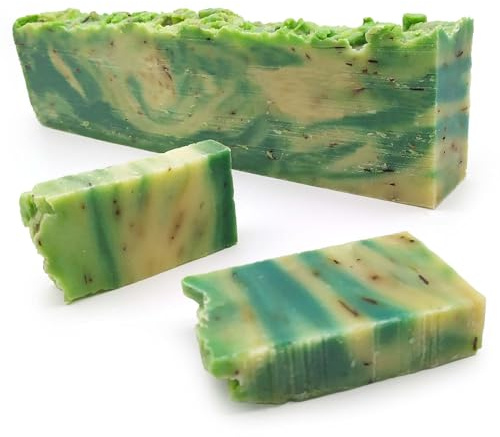 2 Uds. Barra de jabón artesano de Romero (1.2kg) Venta al por mayor - DIY - Jabones naturales a granel - Hecho en España - Piel grasa con acné - Activa la circulación - Después del ejercicio físico