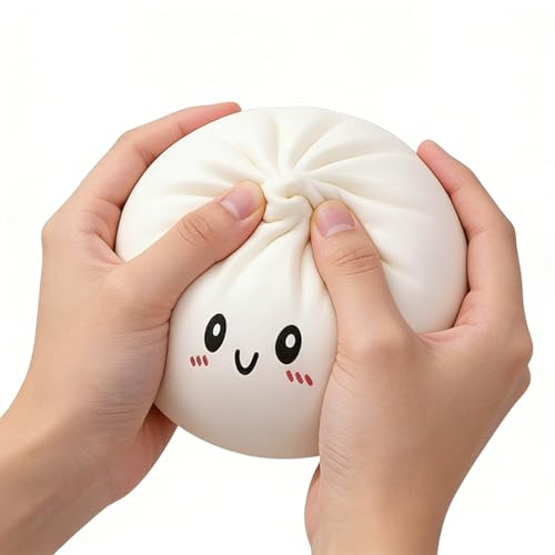DAWCBVJQ Stressball | Riesen Knödel Weiche Stressbälle - Natürlich Aussehende Brötchen Quetschspielzeug - Für Frauen Männer Kinder Erwachsene Home Office Schule Reise Arbeit