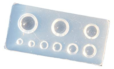 Nail Art Décoration Design Silicone Ovale Rond Nail Art Moules Cadeaux pour la Famille Femmes Filles Charmants Moules en Silicone Attrayants pour Bijoux en Résine Époxy