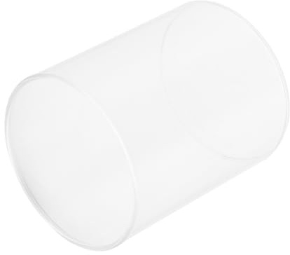OUNONA Ensaladera de Vidrio Cilíndrica para Ensaladas y Mariscos, Recipiente Práctico y Estable Adecuado para Restaurantes y Fiestas