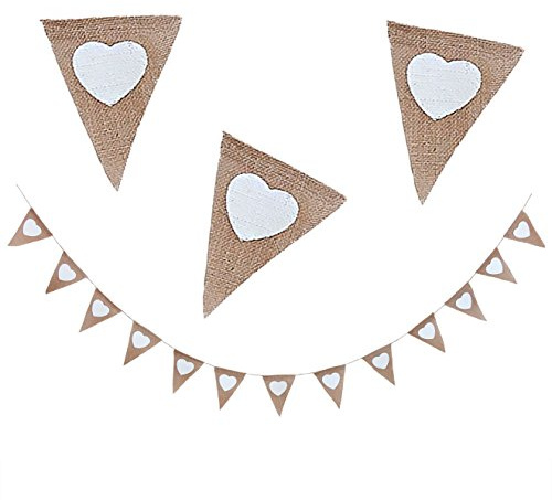 Oblique Unique® Herzen Girlande - Liebe Hochzeit Verlobung Fest Feier