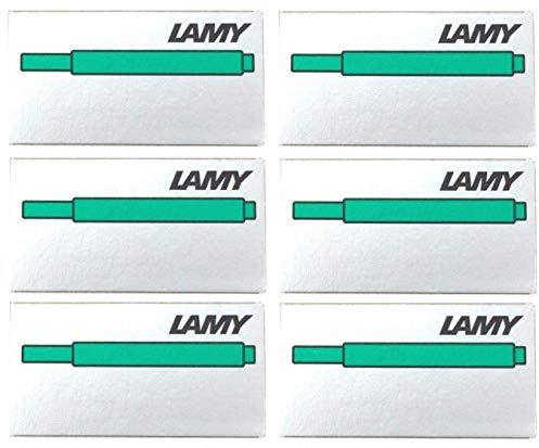 LAMY T10 Tintenpatronen Farbauswahl (6 Päckchen, grün)