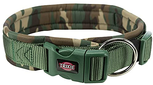 Trixie Premium L - Collare Mimetico per Cani Regolabile, 49-55 cm, Spessore 25 mm