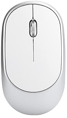 Mouse Wireless, Mouse Wireless 2,4 GHz DPI Dispositivo Esterno per Computer Ottico Ricaricabile Regolabile con Ricevitore USB(Argento)
