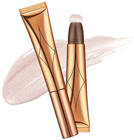 AOOWU Blush Wand Stick, Illuminante Liquido Highlighter in Crema Lunga Durata e Traspirante, Contouring Viso Contour, Leggero e Naturale(#04)