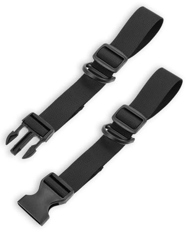 Mellbree Adjustable Backpack Chest Strap, Quick Release Backpack Sternum Strap Chest Belt with Slide D-Ring Black