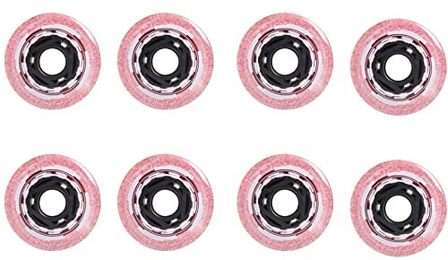 Rollschuh Skating Räder Indoor/Outdoor Inline Skate Rollen Räder 8er Pack Ersatz Skate Rollen 82A mit 72 mm/76 mm/80 mm Ersatzzubehör Geeignet für den Innen oder Außenbereich