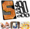 Stampo Torta Numero,Fai da Te Cake Mold Set,Stampo per Torta Antiaderente(Regolabile),Teglia da Forno in Acciaio al Carbonio da 10 Pezzi,Stampi per Dolci con Numeri Grandi 37,5 x 23,8 x 5 cm (nero)