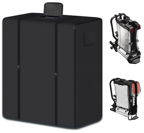 Tasche für Thule EasyFold 931 und 933 Fahrradträger, Strapazierfähiges 600D Oxford-Gewebe Wasserdicht Fahrradträgertasche, UV-beständig, Reißfest, 60 x 30 X 70 cm (Schwarz)