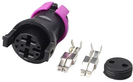 xuyuyan 1 Jeu de 2 Broches Te Circulaire étanche, Prise de Lampe antibrouillard, connecteur mâle Femelle for Rx7 813972926 813972923(Lavender)