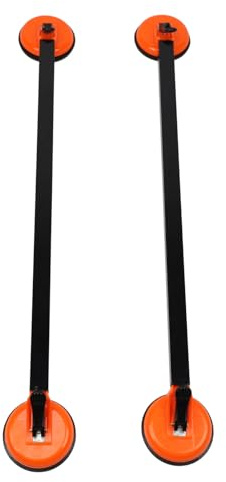 Haofy Barres de Toit 92cm Acier, Ventouses pour SUV Sans Percage | Fixation par ventouses puissantes, transport sécurisé des skis/vélos, capacité 100kg, pour voyages familiaux, road trips et