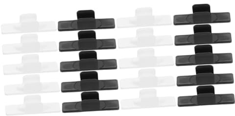VILLCASE 2 Sätze Bleistiftclip Whiteboard Stifte Halterung Aufbewahrungsbox Für Stifte Federmäppchen Klar Klebstoff Stifthalterclips Aus Kunststoff Stiftbefestigungsklemme Abs 10 Stück * 2
