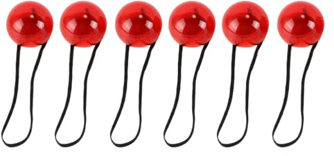 Nicear 6 Pièces Nez Rouge Lumineux Noël Avec Bande Élastique Drôle Brillant Accessoires Costume De Renne Cadeau Fête