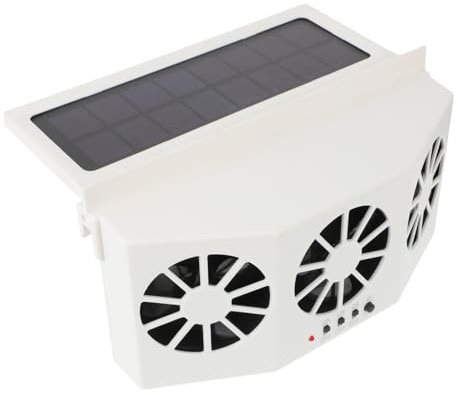 Lurrose Solar Energy Exhaust Fan for Car Solar-powered Car Exhaust Fan Easy to Install Smell