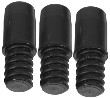 Cabilock 3pcs Threaded Handle Tips for Broom Mop Repair Adapter for Household Cleaning Tools Easy to Install Remove Compatible with American Thread Poles