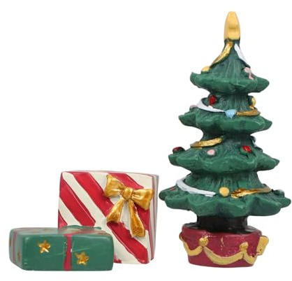 UTHCLO Mini Weihnachts Aquarium Ornament Dekor Christbaum Fischbecken Landschaftsgestaltung Tabletop Ornament Weihnachtszeit