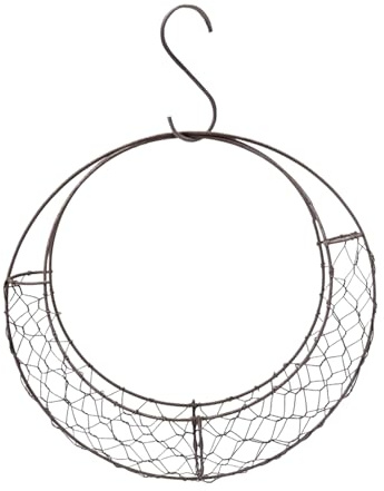Support De Matériel De Nidification D'oiseaux – Panier De Présentation De Fleurs En Forme De Lune | Cage En Matériau Pour Nid D'oiseau, Cadre De Couronne En Forme De Lune | Cage De Matériaux De Nidifi