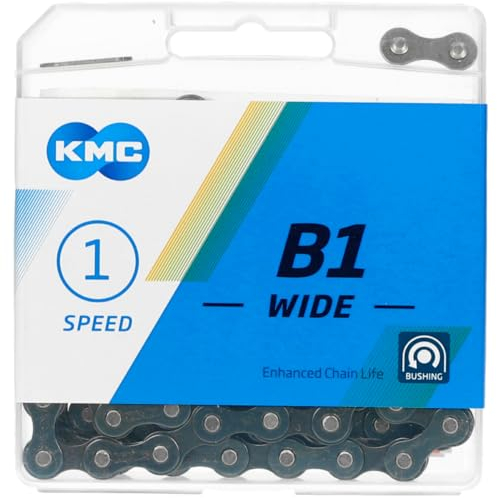 KMC B1 breite Singlespeed-Kette, 112 Glieder, Schwarz
