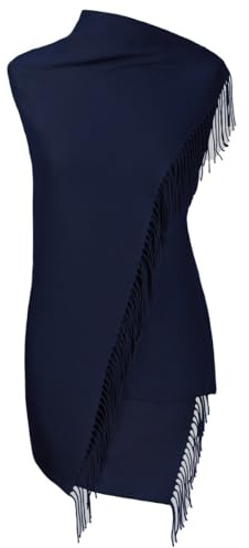 Fiolini Pashmina Schal Stola Schultertuch für Damen - elegant & sehr weich - Made in Italy
