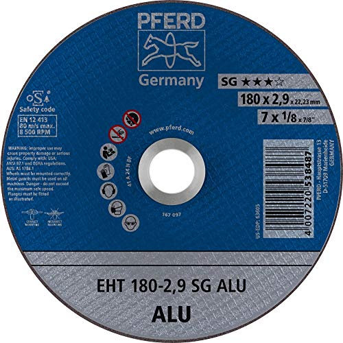 PFERD 61326323 Lot de 25 disques à tronçonner EHT 180-2,9 SG ALU