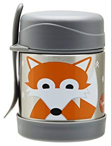 3 Sprouts Stainless Steel Food Flask and Spork for Kids - Fox
