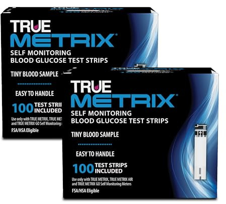 TRUE METRIX Self Monitoring Blood Glucose Test Strips, TRUE METRIX Family of Self Monitoring Blood Glucose Meters, Value Pack, 200 Count (2, 100-Count Boxes)