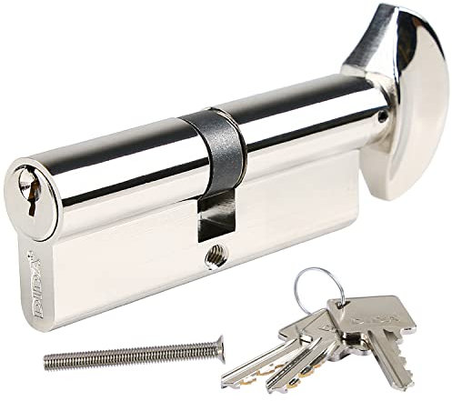 DIDA® 70mm Thumb Turn Euro Cylinder Lock | 35T/35 UPVC High Security Barrel | Anti-Pick, Anti-Bump, Anti-Drill | Includes 3 Keys | BS EN 1303:2005 Certified