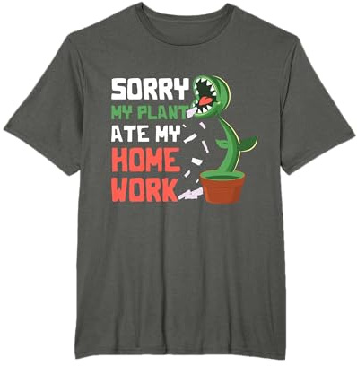 My Plant Ate My Homework Venus Fly Trap Kids School Student T-Shirt