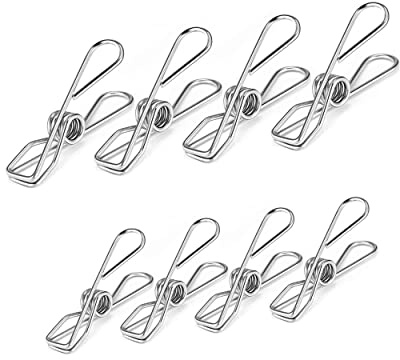 45Pcs Clothes Pegs Chip Clips, Washing Line Pegs, Strong Laundry Clips Firm Grip for Washcloth, Pictures, Snack Bags, Home Clothes