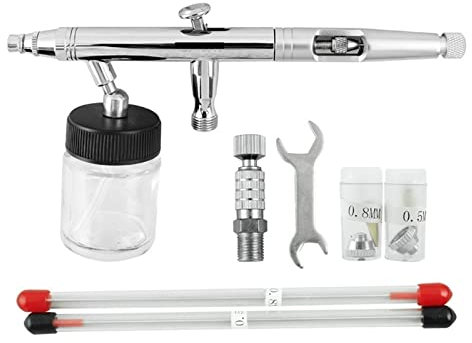 Hobby Dual-Action Airbrush Pro Spray Set Kit Airbrush Hobby Crafts Auto Paint Cake 3 Spitze for Luftkompressor