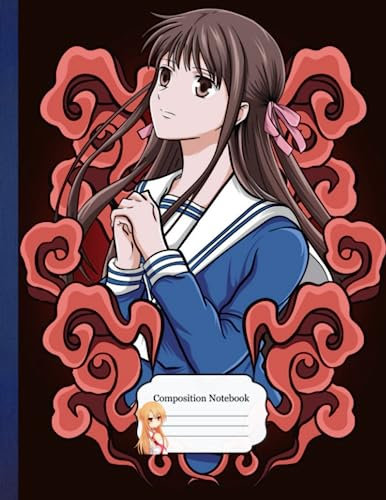 Composition NoteBook: Fruits AM Basket Tohrui S11 , 8.5x11 Inches - 110 page Wide Blank Lined Workbook Anime Office Supplies For Children Students Teachers Perfect Gift Journal