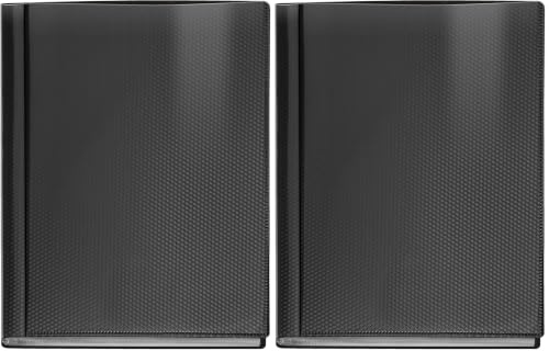 VELOFLEX Sichtbuch Diamond, PP, Schwarz, DIN A4 (Packung mit 2)