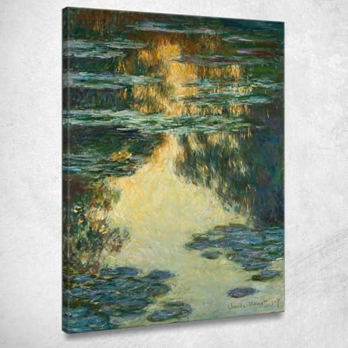 Seerosen 3 Claude Monet mnt360 Bild auf Leinwand, 115 x 80 cm