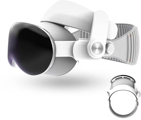 Huvudband Kompatibelt med Apple Vision Pro, Bekvämt Tryckavlastande Huvudband för Vision Pro, Förbättrar Komforten, Lämplig för Olika Huvudformer